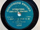 MUSIC HALL STAR GEORGE BASTOW - ‘I DIDN’T KNOW WHAT TO DO’ 7” 1903 ZONOPHONE 78