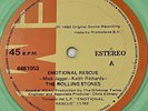 The Rolling Stones ‎– Emotional Rescue / She's So Cold - Maxi Single Green Trans