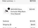 Lady Gaga MAYHEM Store Exclusive 180g Black Vinyl Signed PRESALE