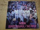 AGNETHA FALTSKOG HAND SIGNED SLEEVE 1980s VG++ ABBA  Super Trouper/The Piper 45