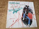 HAND SIGNED 1980s VG++ Glenn Frey The Heat Is On / Shoot Out SLEEVE ONLY 45