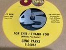 GINO PARKS fire / for this i thank you 45 northern soul TAMLA