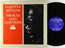 Lightnin' Hopkins - Smokes Like Lightning LP - Prestige Bluesville Mono RVG
