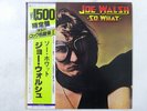 Joe Walsh So What ABC Records YW-8053-AB Japan  VINYL LP OBI