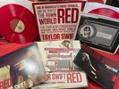 RARE Taylor Swift Red ACM 2013 Promo Red Vinyl w/ BOX MAILER Card Game & More