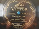 1920s Pre War Sermon Gospel Rev. Sutton E. Griggs Saving The Day Victor N 78 RPM