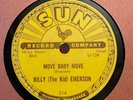 78Rpm R&B Billy (The Kid) Emerson 'Move Baby Move / When It Rains' US Sun EX