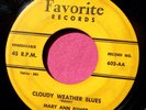 MARY ANN FISHER - Cloudy Weather Blues - 45 rpm - Favorite 602