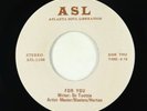 Sweet Soul 45 - Master/Blasters/Horton - For You - ASL VG++