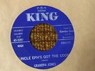 45 RPM Grandpa Jones KING 5397 Uncle Eph's Got the Coon VG++