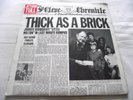 JETHRO TULL   THICK AS A BRICK ** 1972 UK 1st ISLAND CHRYSALIS LP NEWSPAPER SLV.