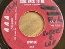 SPIDER & THE PLAYBOYS Come Back To Me 45 on AAA Texas chicano soul