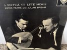 Rare Decca SXL 2191 WB 1st Ed Peter Pears/Julian Bream Recital Of Lute Songs NM-