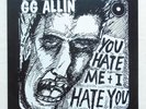 GG Allin - You Hate Me + I Hate You LP Jabbers Scumf*cks Strip Search MC2 Punk