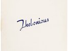 Thelonious Monk Trio – Thelonious PRLP 142, 1st pressing, blue/silver, US, 1953