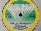 Rare Private Lovers Rock Reggae 45 Sandra Reid Don't Tell Me Tell Her SG004 1983