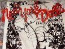 New York Dolls SIGNED Dancing Backwards ......LP David Johansen Sylvain Sylvain