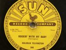 Rare Rockabilly 78 MALCOM YELVINGTON -ROCKIN' WITH MY BABY- 1956 SUN RECORDS 246