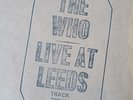 The Who LP Live At Leeds UK Track 1st Press 12 INSERTS BLACK LETTERS TOP AUDIO