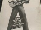 ELVIS PRESLEY Autograph Signature On Postcard Love Me Tender