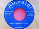 THE FIVE KEYS - Can't Keep from Crying - rare doo-wop 45 rpm - Aladdin 3167