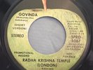 HEAR IT 70's Promo 45 rpm record Radha Krishna Temple 