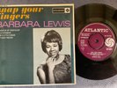 BARBARA LEWIS - SNAP YOUR FINGERS E.P. rare UK 1965 EP / NORTHERN SOUL / EX++
