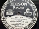 Edison DD 52075:DROP DEAD BEAUTY  Miss Annabell Lee & When Erastus  Cal.Ramblers
