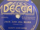 SLEEPY JOHN ESTES JACK AND JILL BLUES 78RPM DECCA 7365 VG
