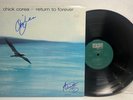 CHICK COREA AIRTO MORERIA RETURN TO FOREVER 1975 LP ECM 1022 JAZZ SIGNED