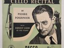 Decca LXT 2766 gold/orange UK - PIERRE FOURNIER Cello Recital orig LP