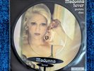 MADONNA FEVER 7'' PICTURE DISC VINYL w PROMO BACK CARD Erotica