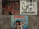 SLAYER HELL AWAITS Venom Possessed Exodus Bonded By Blood Album Covers NO VINYL