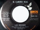 Lee Dresser R&B 45 El Camino Real bw Abraham Martin and John Promo on Amos