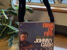 Johnny Cash “Ring of Fire” Vinyl Record/Album purse.