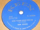 Keen K.32006 Sam Cooke Win Your Love For Me / Love Song From 