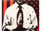 BAD RELIGION-THE EMPIRE STRIKES FIRST LP RED & BLACK MARBLE VINYL x/600 NOFX