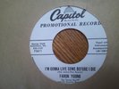 PROMO CAPI 45/ FARON YOUNG/I MISS YOU ALREADY/I'M GONNA LIVE SOME DIE/ROCKABILLY