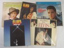 Five ELVIS PRESLEY LP's -- Christmas Album, MOODY BLUE, Love Letters, PURE GOLD