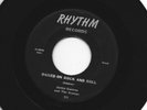 ROCKABILLY 45 -JACKIE GOETROE -  RAISED ON ROCK AND ROLL  -HEAR - 1958 RHYTHM