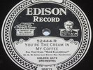 Edison Electric Diamond Disc Record 52444 Golden Gate Cream in My Coffee