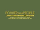 John Lennon Yoko, Power To The People - Live 1972 RSD 2024 Record Store Day