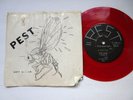 PEST - WET WINGS - DETROIT LO FI PUNK GARAGE RED VINYL - EX 45 RPM RECORD