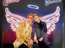 Elton John Brandi Carlile Who Believes In Angels? Vinyl Record Album Opened