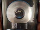 Authentic Michael Jackson RIAA Platinum Award
