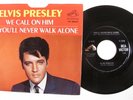 Rock & Roll 45 ELVIS PRESLEY We Call On Him RCA VICTOR VG+ picture sleeve e