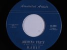 Surf Tittyshaker 45 MARTY & THE MONKS Mexican Party ASSOCIATED ARTISTS VG+ HEARe