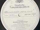 DGG 2531 259 WHITE PROMO Lazar Berman, piano: Liszt: Annees de Pelerinage. NM/M