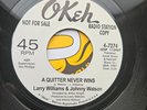 WILLIAMS AND WATSON - OKEH -  DOUBLE A SIDE 70'S PRESSING IN EXCELLENT CONDITION