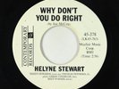 Jazz Popcorn 45 - Helyne Stewart - Why Don't You Do Right - Contemporary VG+